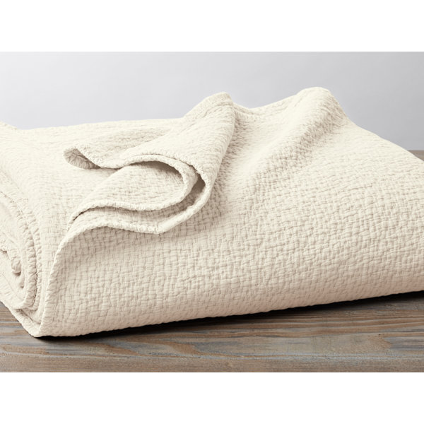 Coyuchi Cascade Organic 100 Cotton Coverlet & Reviews Wayfair